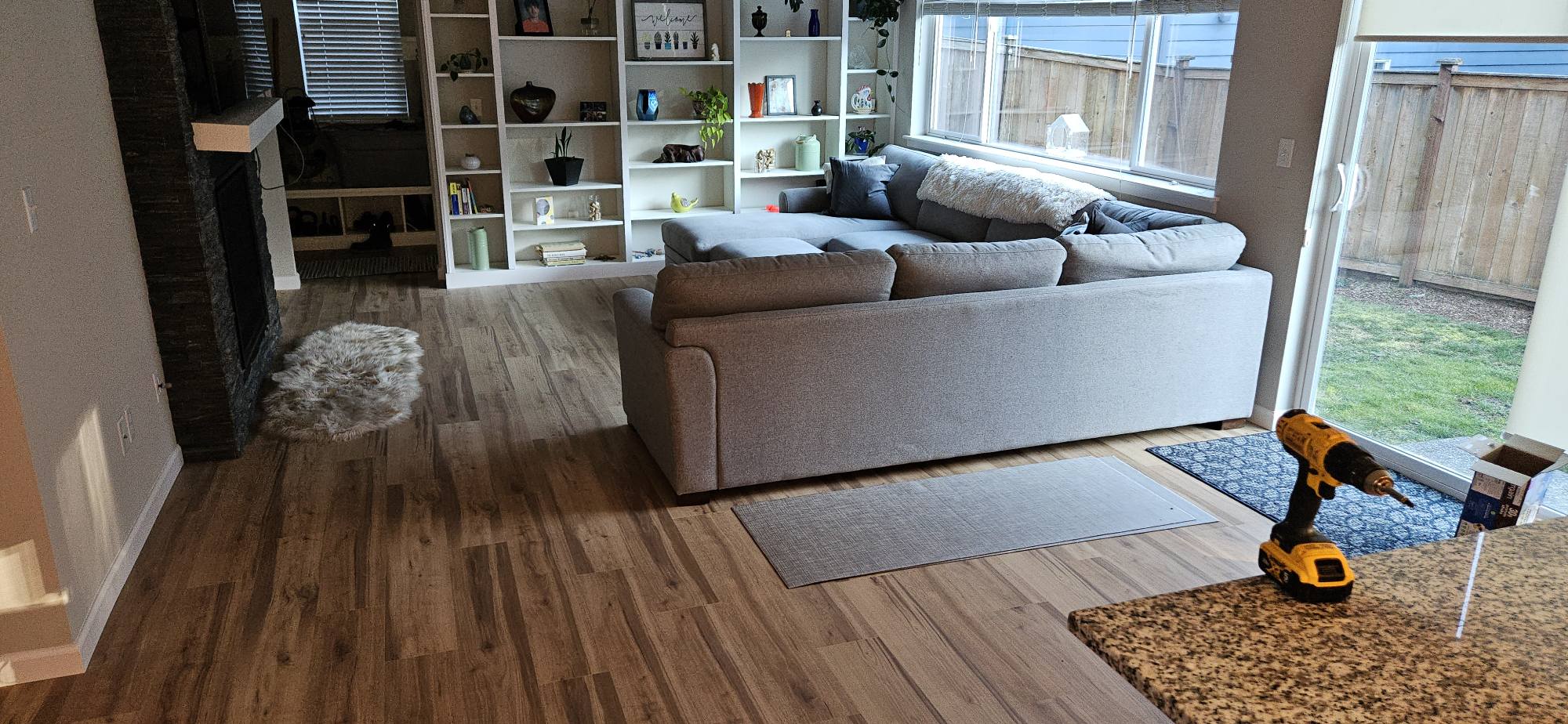 Living room renovation example